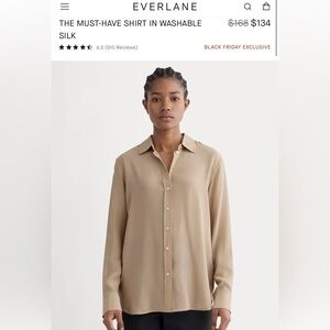 Everlane Women's Button Down Shirt in Taupe